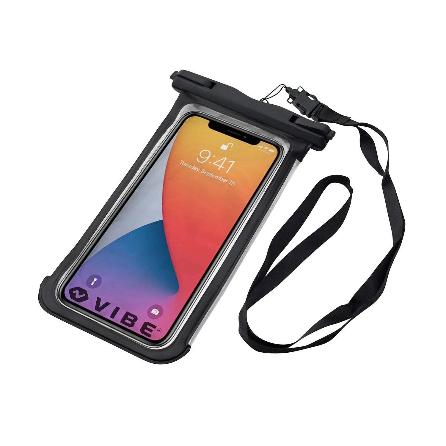 Vibe cell phone dry bag with iphone