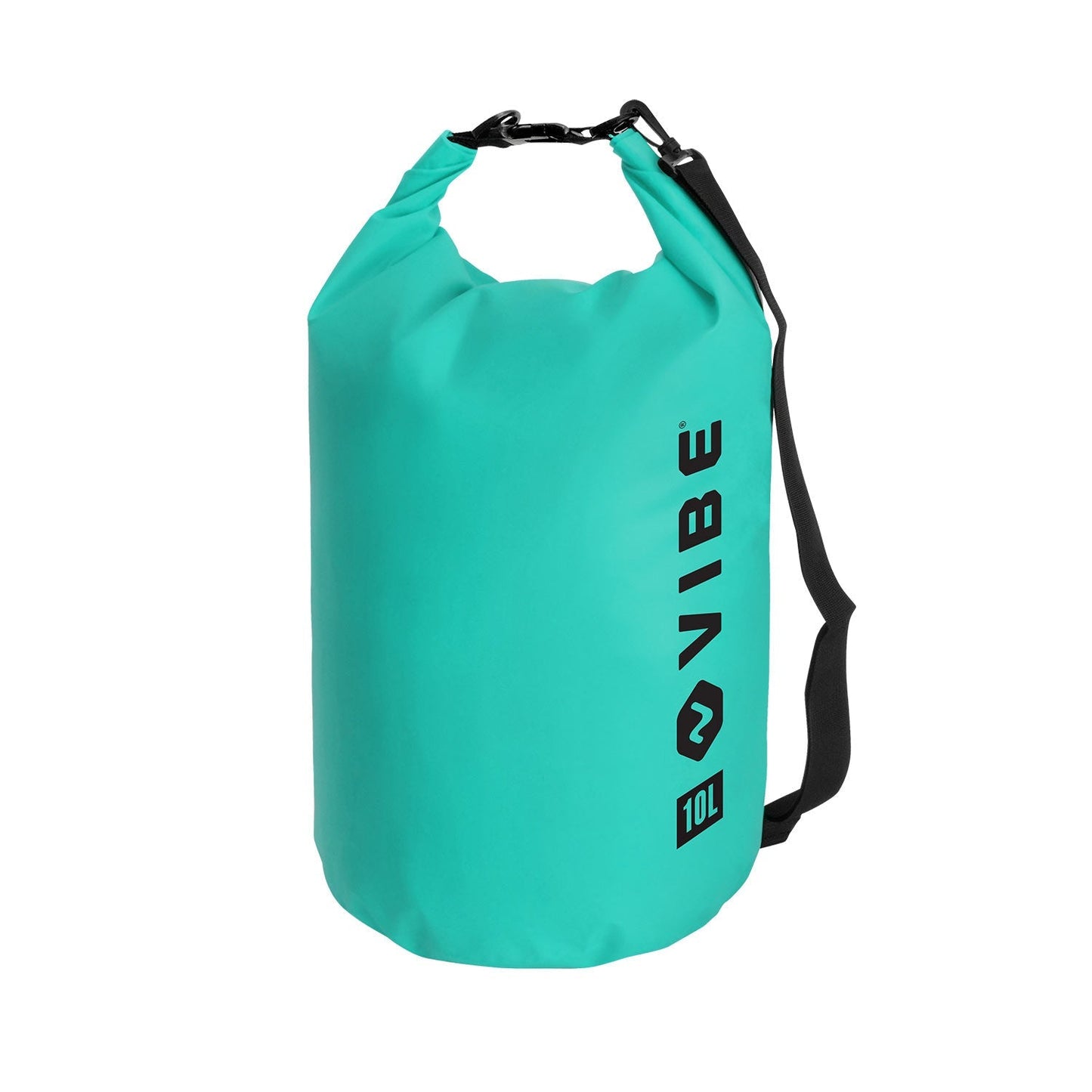 Vibe 10l Caribbean blue roll top dry bag with sling