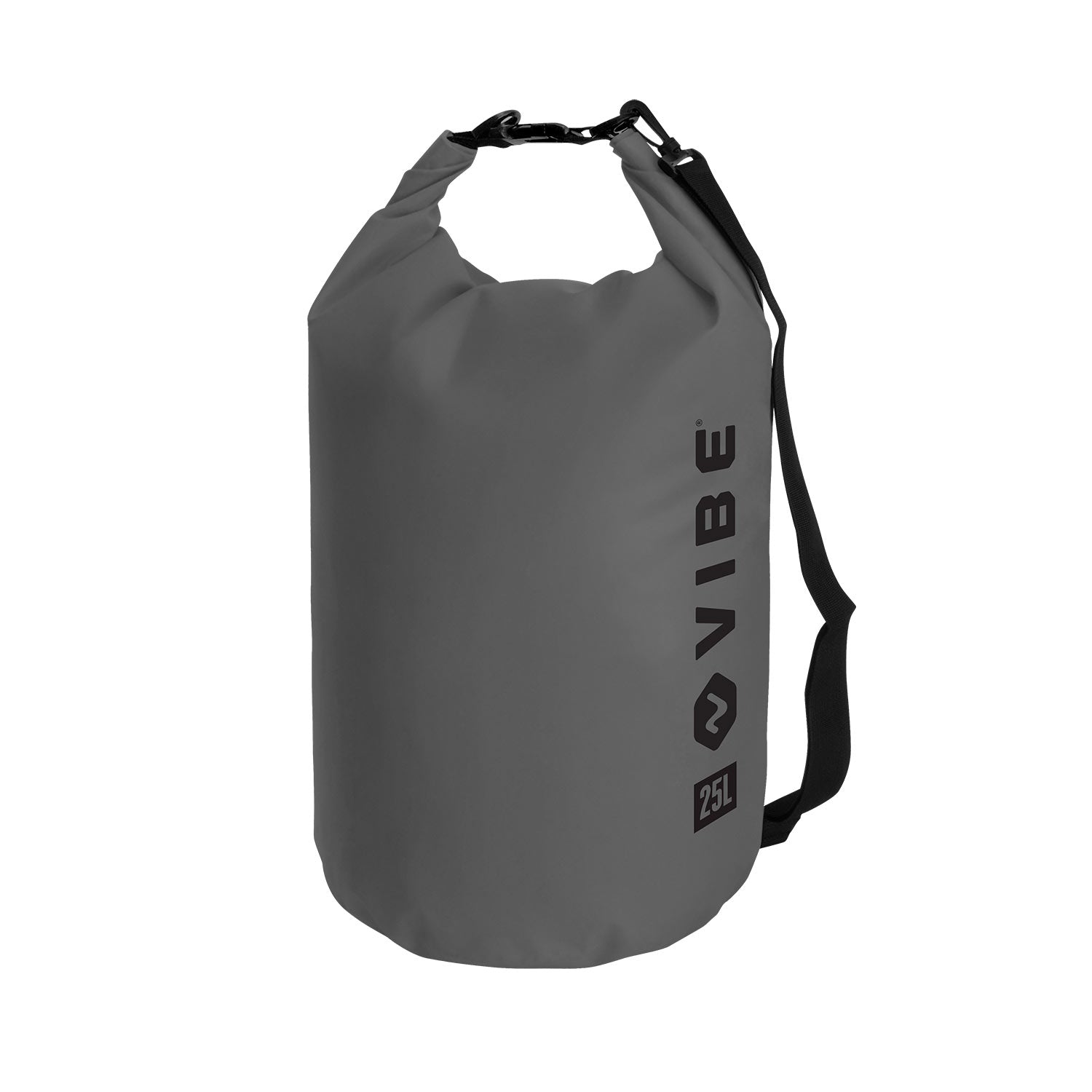 Vibe 25l Raven roll top dry bag with sling