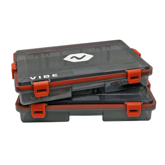 Vibe tackle trays with 4 weathertight clasps